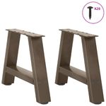 Casa si Gradina - Mobilier - Feronerie si accesorii mobila - Picioare masuta cafea in forma A 2 buc 50x(30-31) cm otel - Infinity.ro
