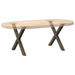 Casa si Gradina - Mobilier - Feronerie si accesorii mobila - Picioare pentru masuta cafea in forma X, 2 buc Otel natural Otel, mărime 50x(42-43) cm (40 mm) - Infinity.ro