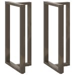 Casa si Gradina - Mobilier - Feronerie si accesorii mobila - Picioare pentru masa de bar in forma de T, 2 buc natural otel, mărime 60x35x(110-111) cm - Infinity.ro
