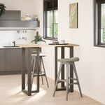 Casa si Gradina - Mobilier - Feronerie si accesorii mobila - Picioare pentru masa de bar in forma de T, 2 buc natural otel, mărime 60x35x(110-111) cm - Infinity.ro