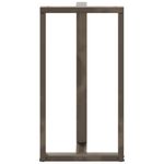 Casa si Gradina - Mobilier - Feronerie si accesorii mobila - Picioare pentru masa de bar in forma de T, 2 buc natural otel, mărime 60x35x(110-111) cm - Infinity.ro