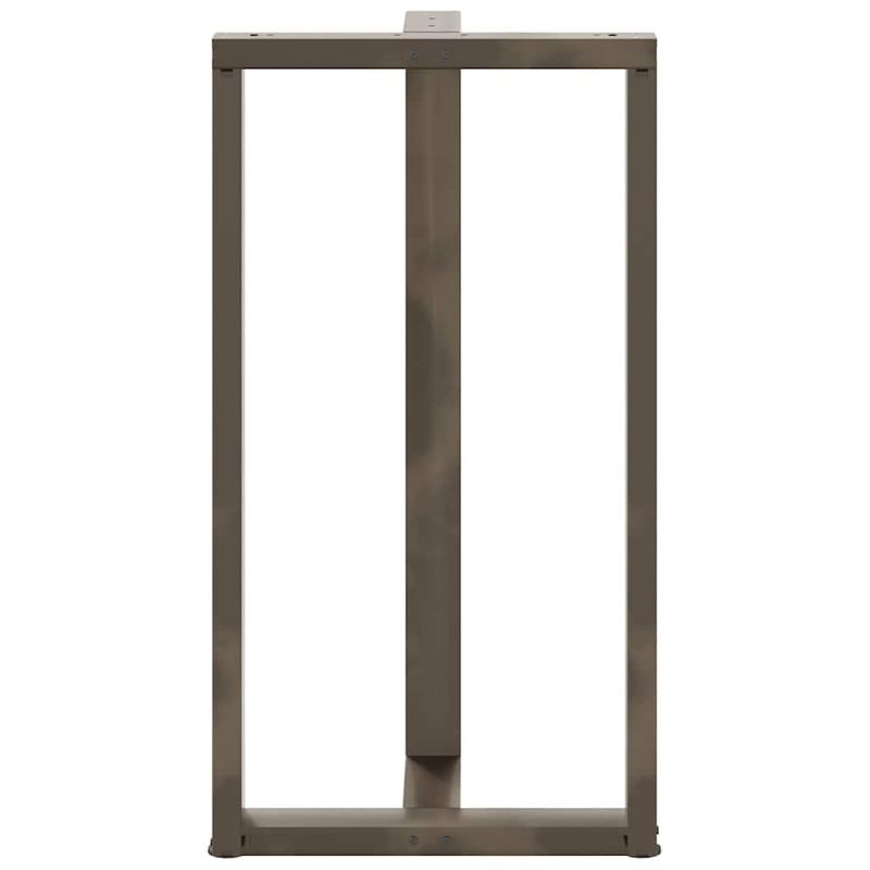 Casa si Gradina - Mobilier - Feronerie si accesorii mobila - Picioare pentru masa de bar in forma de T, 2 buc natural otel, mărime 60x35x(110-111) cm - Infinity.ro
