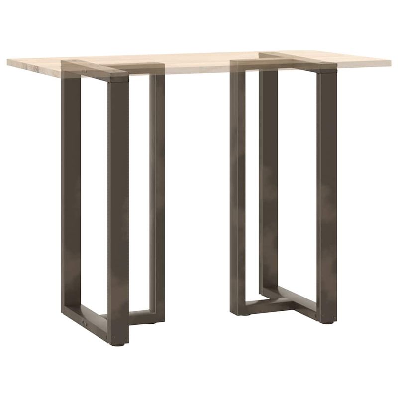 Casa si Gradina - Mobilier - Feronerie si accesorii mobila - Picioare pentru masa de bar in forma de T, 2 buc natural otel, mărime 60x35x(110-111) cm - Infinity.ro