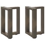 Casa si Gradina - Mobilier - Feronerie si accesorii mobila - Picioare pentru masuta cafea in forma T, 2 buc Otel natural Otel, mărime 28x25x(42-43) cm - Infinity.ro