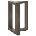 Casa si Gradina - Mobilier - Feronerie si accesorii mobila - Picioare pentru masuta cafea in forma T, 2 buc Otel natural Otel, mărime 28x25x(42-43) cm - Infinity.ro