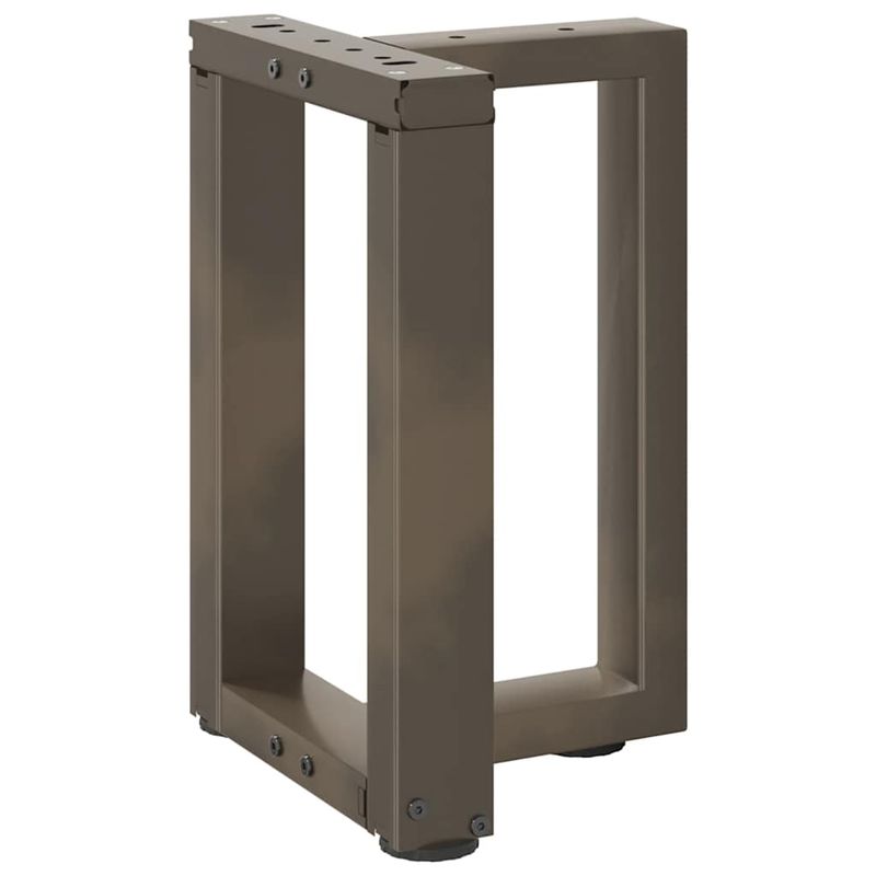 Casa si Gradina - Mobilier - Feronerie si accesorii mobila - Picioare pentru masuta cafea in forma T, 2 buc Otel natural Otel, mărime 28x25x(42-43) cm - Infinity.ro