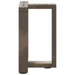 Casa si Gradina - Mobilier - Feronerie si accesorii mobila - Picioare pentru masuta cafea in forma T, 2 buc Otel natural Otel, mărime 28x25x(42-43) cm - Infinity.ro