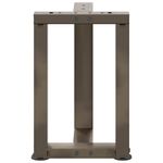 Casa si Gradina - Mobilier - Feronerie si accesorii mobila - Picioare pentru masuta cafea in forma T, 2 buc Otel natural Otel, mărime 28x25x(42-43) cm - Infinity.ro