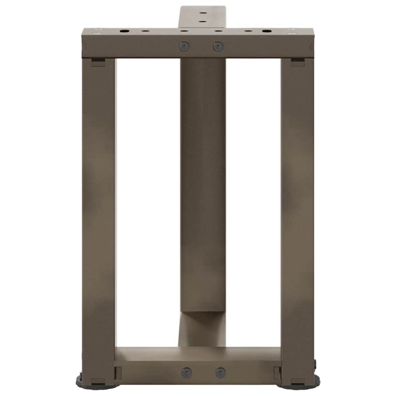 Casa si Gradina - Mobilier - Feronerie si accesorii mobila - Picioare pentru masuta cafea in forma T, 2 buc Otel natural Otel, mărime 28x25x(42-43) cm - Infinity.ro