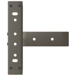 Casa si Gradina - Mobilier - Feronerie si accesorii mobila - Picioare pentru masuta cafea in forma T, 2 buc Otel natural Otel, mărime 28x25x(42-43) cm - Infinity.ro