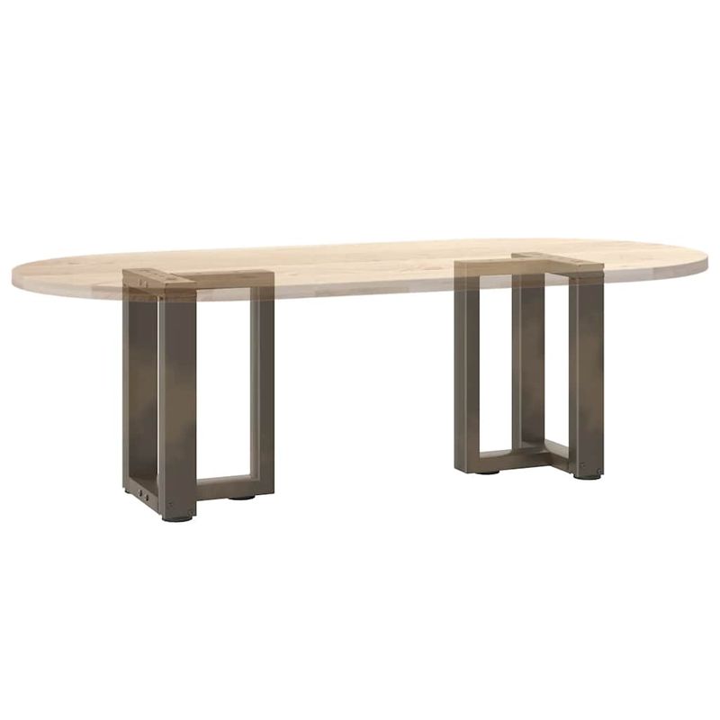 Casa si Gradina - Mobilier - Feronerie si accesorii mobila - Picioare pentru masuta cafea in forma T, 2 buc Otel natural Otel, mărime 28x25x(42-43) cm - Infinity.ro