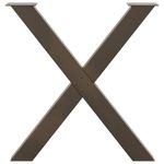 Casa si Gradina - Mobilier - Feronerie si accesorii mobila - Picioare pentru masa in forma de X, 2 buc Otel natural Otel, mărime 80x(72-73) cm (80 mm) - Infinity.ro
