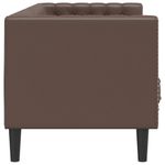 Casa si Gradina/Mobilier/Canapele si coltare/Canapele - Canapea Chesterfield cu 3 locuri, maro, piele ecologica - Infinity.ro