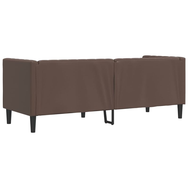 Casa si Gradina/Mobilier/Canapele si coltare/Canapele - Canapea Chesterfield cu 3 locuri, maro, piele ecologica - Infinity.ro