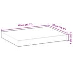 Casa si Gradina - Mobilier - Biblioteci si rafturi - Rafturi - Raft suspendat 40x30x4 cm lemn masiv acacia netratat - Infinity.ro