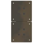 Casa si Gradina - Mobilier - Feronerie si accesorii mobila - Picioare pentru masuta cafea in forma X, 2 buc Otel natural Otel, mărime 28x(42-43) cm (80 mm) - Infinity.ro