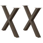 Casa si Gradina - Mobilier - Feronerie si accesorii mobila - Picioare pentru masa in forma de X, 2 buc Otel natural Otel, mărime 90x(72-73) cm (80 mm) - Infinity.ro
