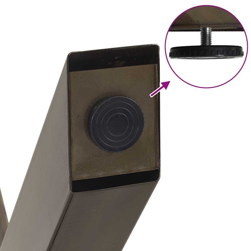 Casa si Gradina - Mobilier - Feronerie si accesorii mobila - Picioare pentru masa in forma de X, 2 buc Otel natural Otel, mărime 90x(72-73) cm (80 mm) - Infinity.ro