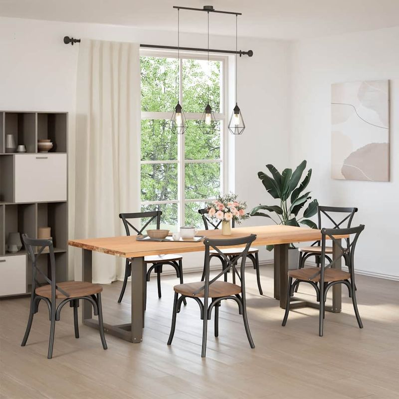 Casa si Gradina - Mobilier - Feronerie si accesorii mobila - Picioare pentru masa in forma de T, 2 buc Otel natural Otel, mărime 90x35x(72-73) cm - Infinity.ro