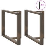 Casa si Gradina - Mobilier - Feronerie si accesorii mobila - Picioare pentru masa in forma de T, 2 buc Otel natural Otel, mărime 90x35x(72-73) cm - Infinity.ro