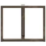 Casa si Gradina - Mobilier - Feronerie si accesorii mobila - Picioare pentru masa in forma de T, 2 buc Otel natural Otel, mărime 90x35x(72-73) cm - Infinity.ro