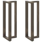 Casa si Gradina - Mobilier - Feronerie si accesorii mobila - Picioare pentru masa de bar in forma de T, 2 buc natural otel, mărime 50x35x(110-111) cm - Infinity.ro