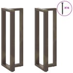 Casa si Gradina - Mobilier - Feronerie si accesorii mobila - Picioare pentru masa de bar in forma de T, 2 buc natural otel, mărime 50x35x(110-111) cm - Infinity.ro