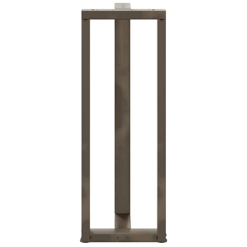 Casa si Gradina - Mobilier - Feronerie si accesorii mobila - Picioare pentru masa de bar in forma de T, 2 buc natural otel, mărime 50x35x(110-111) cm - Infinity.ro