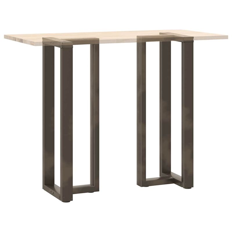 Casa si Gradina - Mobilier - Feronerie si accesorii mobila - Picioare pentru masa de bar in forma de T, 2 buc natural otel, mărime 50x35x(110-111) cm - Infinity.ro