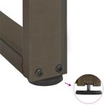 Casa si Gradina - Mobilier - Feronerie si accesorii mobila - Picioare pentru masa de bar in forma de T, 2 buc natural otel, mărime 50x35x(110-111) cm - Infinity.ro