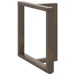 Casa si Gradina - Mobilier - Feronerie si accesorii mobila - Picioare pentru masa in forma de T, 2 buc Otel natural Otel, mărime 70x35x(72-73) cm - Infinity.ro