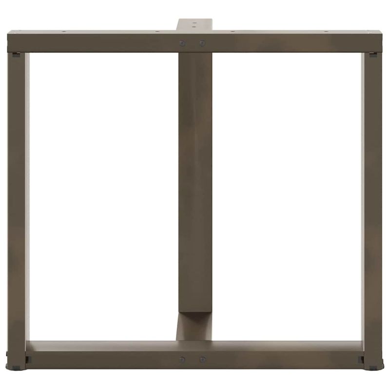 Casa si Gradina - Mobilier - Feronerie si accesorii mobila - Picioare pentru masa in forma de T, 2 buc Otel natural Otel, mărime 70x35x(72-73) cm - Infinity.ro