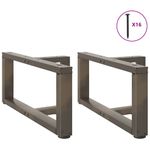 Casa si Gradina - Mobilier - Feronerie si accesorii mobila - Picioare pentru masa cafea in forma T, 2 buc Otel natural Otel, mărime 70x25x(30-31) cm - Infinity.ro