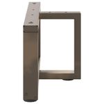 Casa si Gradina - Mobilier - Feronerie si accesorii mobila - Picioare pentru masa cafea in forma T, 2 buc Otel natural Otel, mărime 70x25x(30-31) cm - Infinity.ro