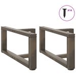 Casa si Gradina - Mobilier - Feronerie si accesorii mobila - Picioare pentru masa cafea in forma T, 2 buc Otel natural Otel, mărime 70x25x(30-31) cm - Infinity.ro