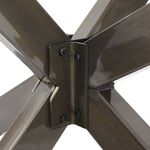 Casa si Gradina - Mobilier - Feronerie si accesorii mobila - Picior de masa in forma paianjen 120x68x(72-73) cm natural otel - Infinity.ro