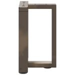 Casa si Gradina - Mobilier - Feronerie si accesorii mobila - Picioare pentru masuta cafea in forma T, 2 buc Otel natural Otel, mărime 38x25x(42-43) cm - Infinity.ro