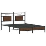 Casa si Gradina - Mobilier - Paturi si accesorii - Paturi - Cadru pat fara saltea stejar maro 140x200 cm lemn prelucrat - Infinity.ro