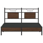 Casa si Gradina - Mobilier - Paturi si accesorii - Paturi - Cadru pat fara saltea stejar maro 140x200 cm lemn prelucrat - Infinity.ro