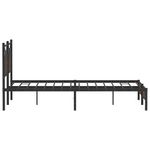 Casa si Gradina - Mobilier - Paturi si accesorii - Paturi - Cadru pat fara saltea stejar maro 140x200 cm lemn prelucrat - Infinity.ro