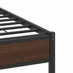Casa si Gradina - Mobilier - Paturi si accesorii - Paturi - Cadru pat fara saltea stejar maro 140x200 cm lemn prelucrat - Infinity.ro