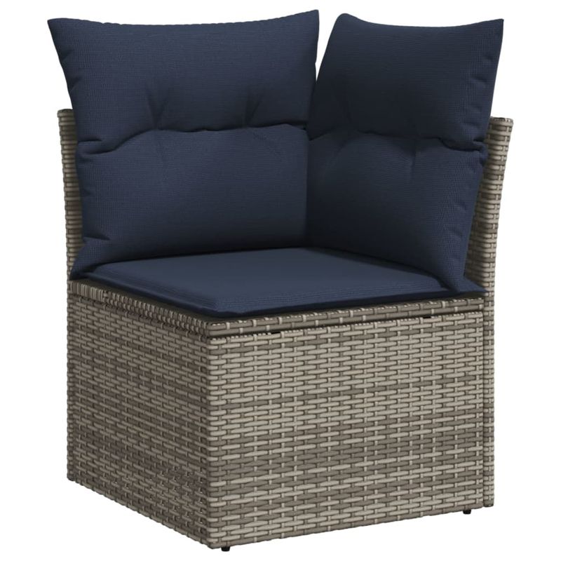 Casa si Gradina - Gradina si terasa - Mobilier exterior - Seturi mobila gradina - Set canapele de gradina cu perne, 7 piese, gri, poliratan - Infinity.ro