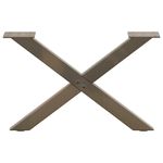 Casa si Gradina - Mobilier - Feronerie si accesorii mobila - Picioare pentru masa cafea in forma X, 2 buc Otel natural Otel, mărime 60x(30-31) cm (40 mm) - Infinity.ro