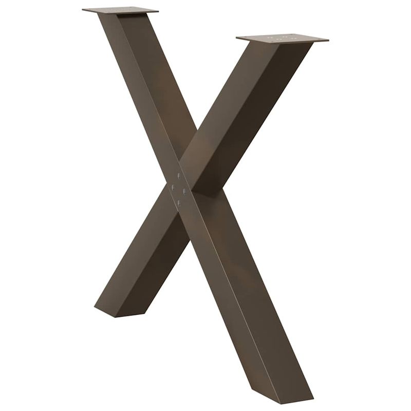 Casa si Gradina - Mobilier - Feronerie si accesorii mobila - Picioare pentru masa in forma de X, 3 buc Otel natural Otel, mărime 90x(72-73) cm (80 mm) - Infinity.ro