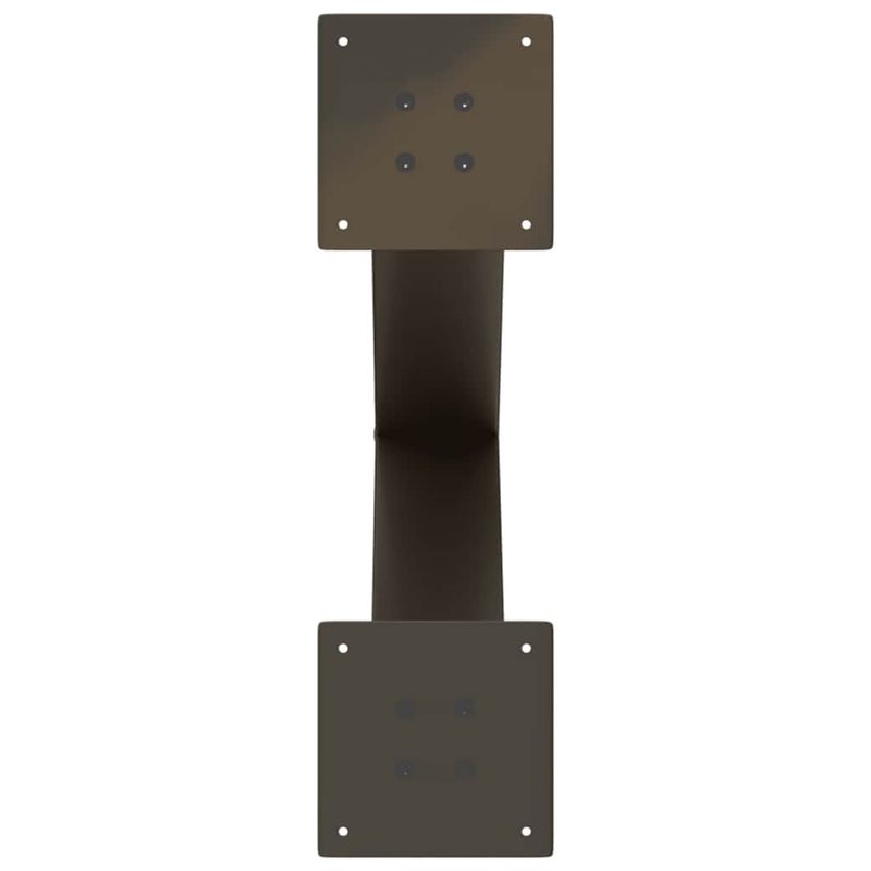 Casa si Gradina - Mobilier - Feronerie si accesorii mobila - Picioare pentru masa in forma de X, 2 buc Otel natural Otel, mărime 50x(72-73) cm (80 mm) - Infinity.ro