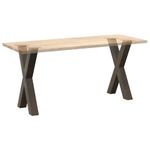 Casa si Gradina - Mobilier - Feronerie si accesorii mobila - Picioare pentru masa in forma de X, 2 buc Otel natural Otel, mărime 50x(72-73) cm (80 mm) - Infinity.ro