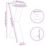 Casa si Gradina - Mobilier - Feronerie si accesorii mobila - Picioare pentru masa in forma de X, 2 buc Otel natural Otel, mărime 50x(72-73) cm (80 mm) - Infinity.ro
