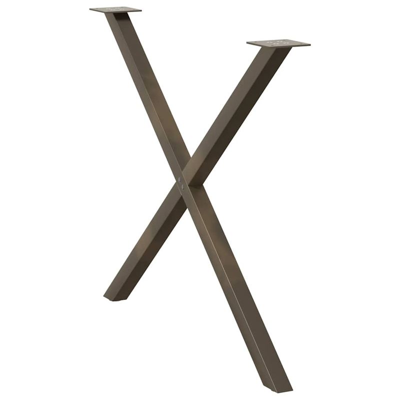 Casa si Gradina - Mobilier - Feronerie si accesorii mobila - Picioare pentru masa in forma de X, 2 buc Otel natural Otel, mărime 90x(72-73) cm (40 mm) - Infinity.ro
