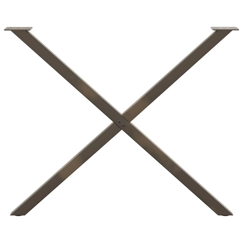 Casa si Gradina - Mobilier - Feronerie si accesorii mobila - Picioare pentru masa in forma de X, 2 buc Otel natural Otel, mărime 90x(72-73) cm (40 mm) - Infinity.ro