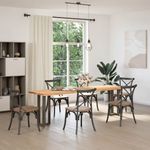 Casa si Gradina - Mobilier - Feronerie si accesorii mobila - Picioare pentru masa consola in forma T, 2 buc Otel natural Otel, mărime 38x25x(72-73) cm - Infinity.ro